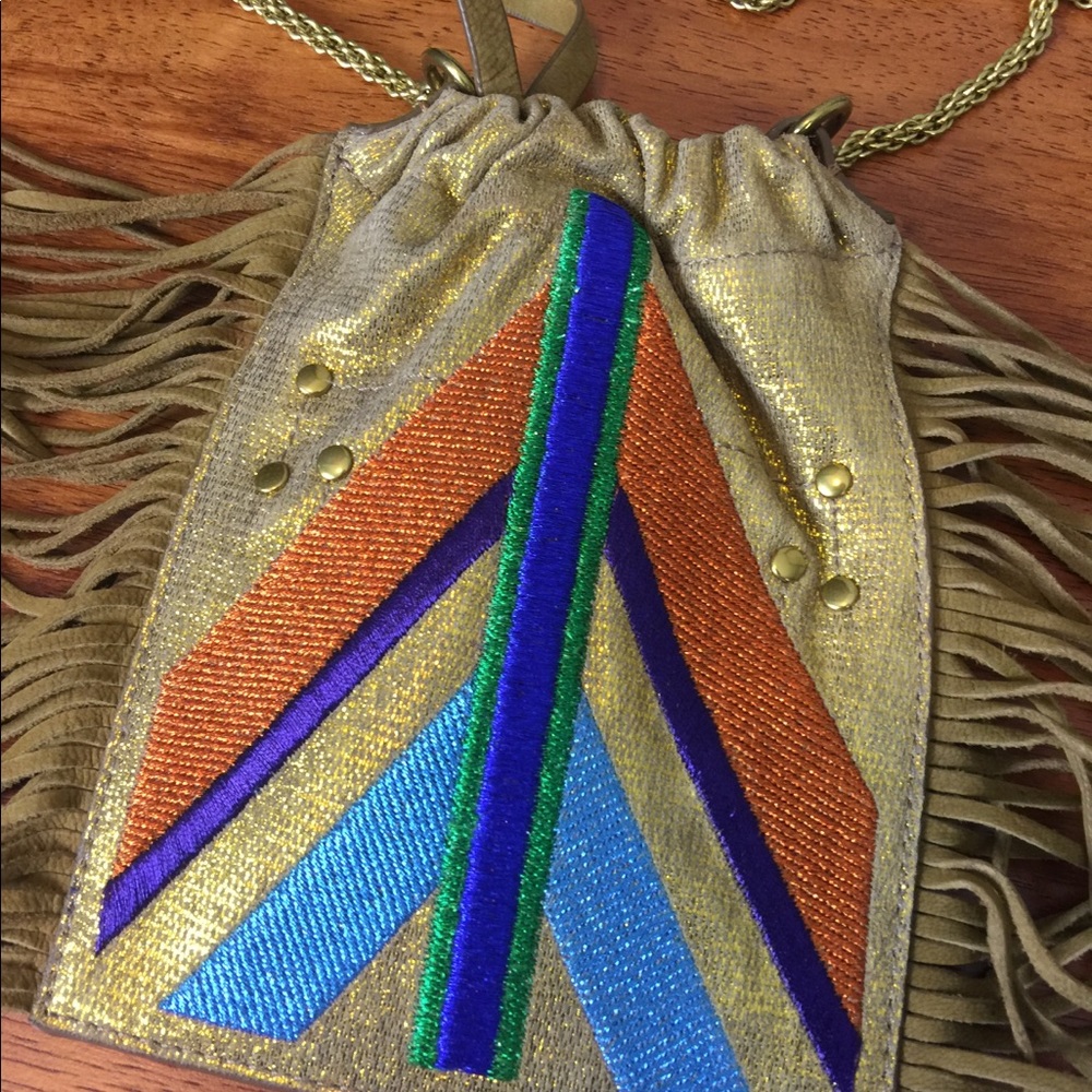 NEW Jerome Dreyfus Gary Peace Style fringe bag - Picture 4 of 8